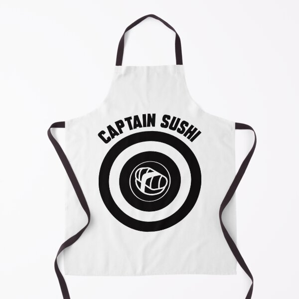 Item preview, Captain Sushi logo black + text designed and sold by Dkrode.
