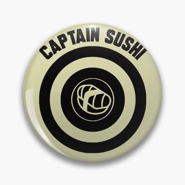 Item preview, Captain Sushi logo black + text designed and sold by Dkrode.