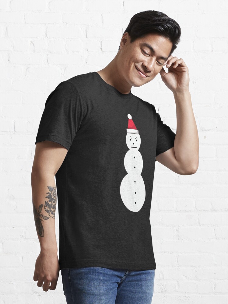 angry snowman t shirt