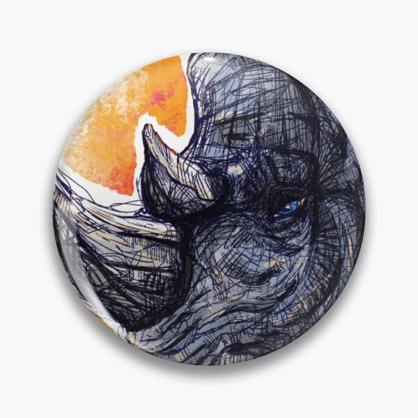 Item preview, White Rhino Splatter Illustration designed and sold by juicycreations.