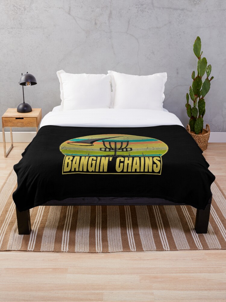 Bangin Chains Disc Golf Folf Frolf Frisbee Golf Throw Blanket