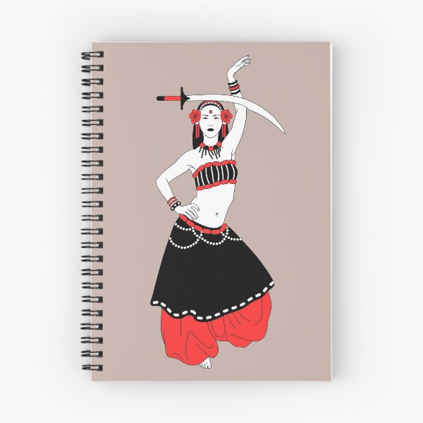 Artikelvorschau, Tribal Fusion Bauchtänzerin mit einem Säbel entworfen und verkauft von Phiya.