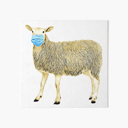 The Masked Sheep Art Board Print