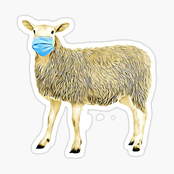 The Masked Sheep Sticker