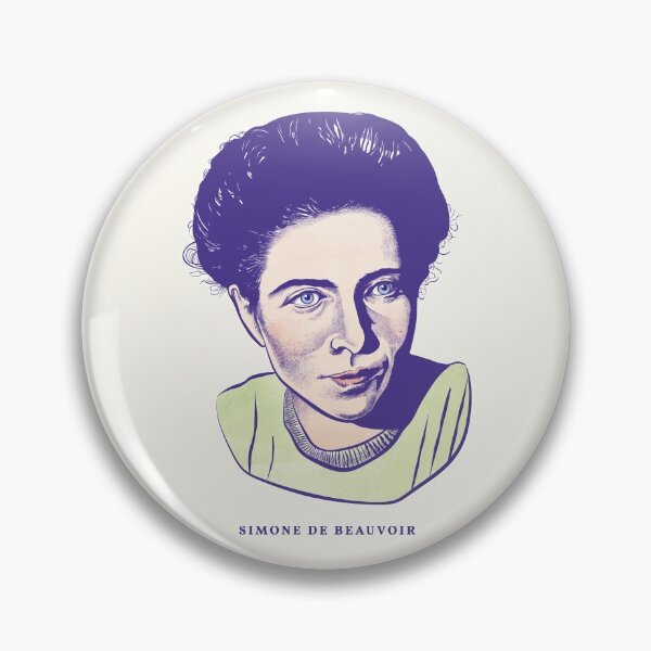 Item preview, Simone de Beauvoir designed and sold by Huge Potato.