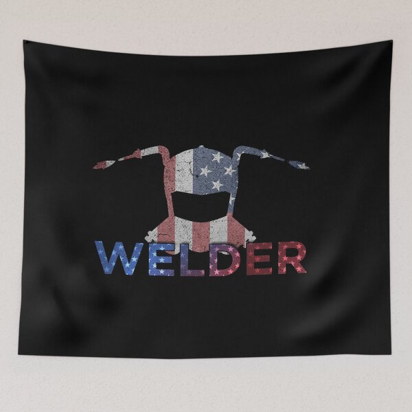 Item preview, Welder America Flag Gift Welding Helmet USA Patriotic Welder designed and sold by MarioShirtWorld.