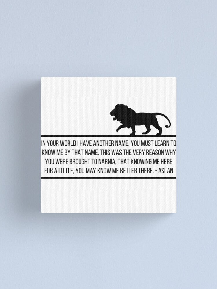 Aslan Quote // Narnia, CS Lewis Poster for Sale by CarolineTherese