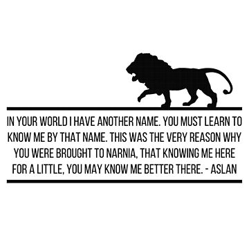 Aslan Narnia CS Lewis Quote | iPad Case & Skin