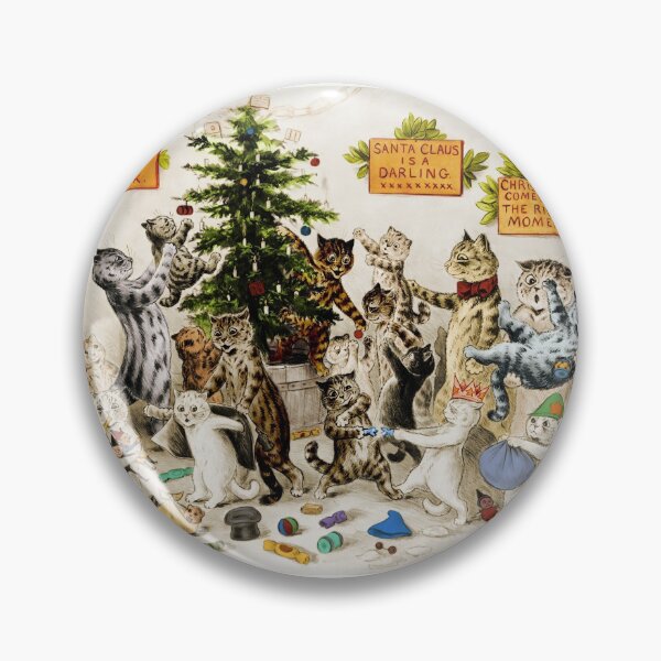 Item preview, Gatos decorando un árbol de Navidad, 1906 designed and sold by ScienceSource.