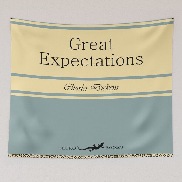 Item preview, Great Expectations Retro Book Cover designed and sold by JoolyA.