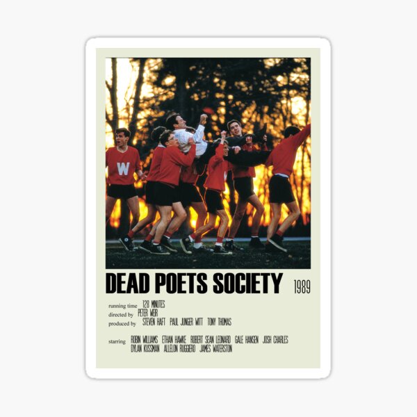 Dead Poets Society Alternative Poster Art Movie Large (3) Sticker