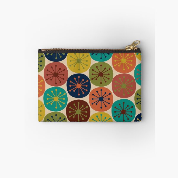 Item preview, Atomic Retro Dots - Midcentury Modern Pattern in Mid Mod Turquoise, Olive Green, Mustard, Orange, Blue, and Beige designed and sold by kierkegaard.