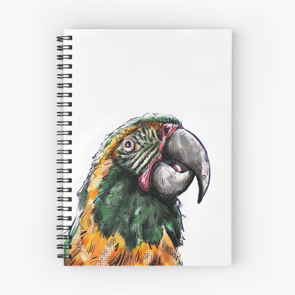 Item preview, Macaw Parrot Illustration designed and sold by juicycreations.