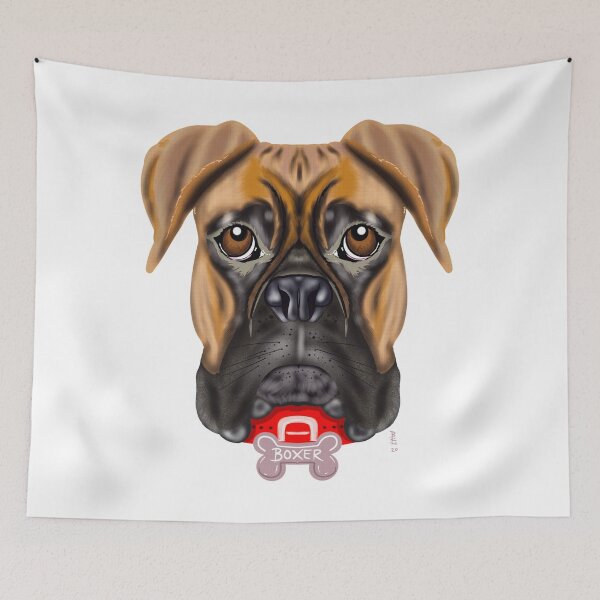 Item preview, Boxer dog designed and sold by Chillateez.