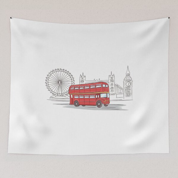 Item preview, London Bus Big Ben London Eye designed and sold by Shirtey.