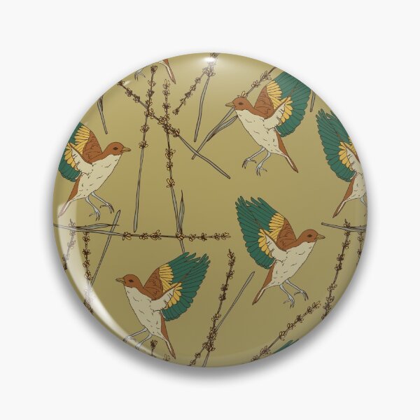 Artikelvorschau, Natures Flying Bird und Weeds Pattern Art entworfen und verkauft von DeLislesRT.