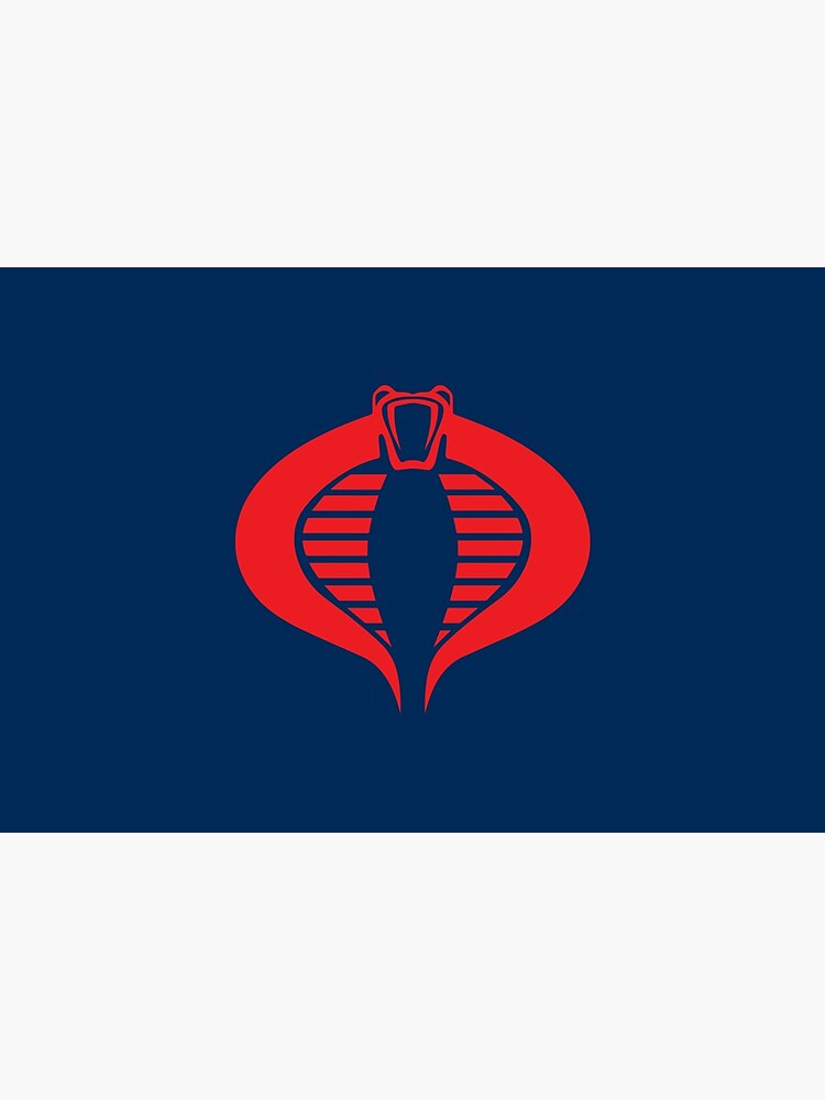 Cobra Navy Bluered Gi Joe Cobra Commander Art Print By