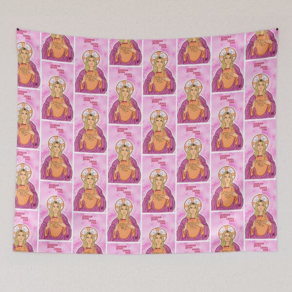 Item preview, Lesbian Jesus stamp designed and sold by Rey Rey .