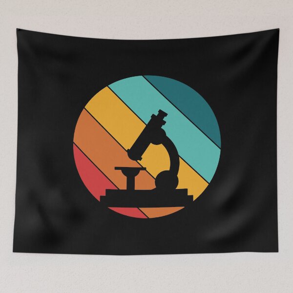 Item preview, 80s RETRO DIAGONAL SUNSET MICROSCOPE SCIENCE designed and sold by Hippiesole.