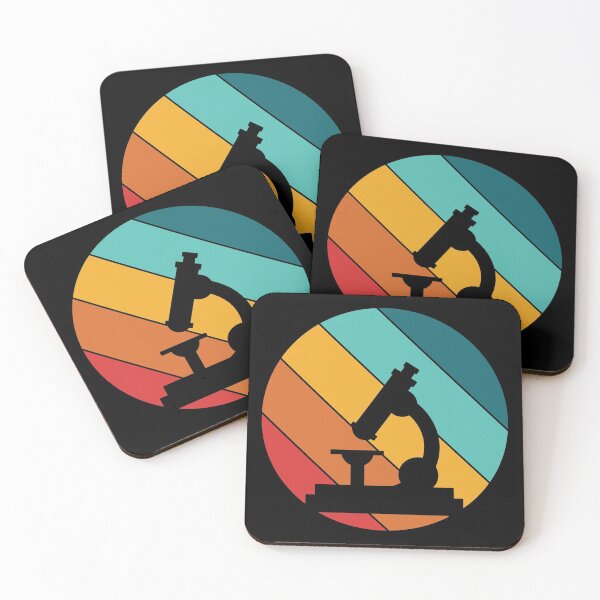 Item preview, 80s RETRO DIAGONAL SUNSET MICROSCOPE SCIENCE designed and sold by Hippiesole.