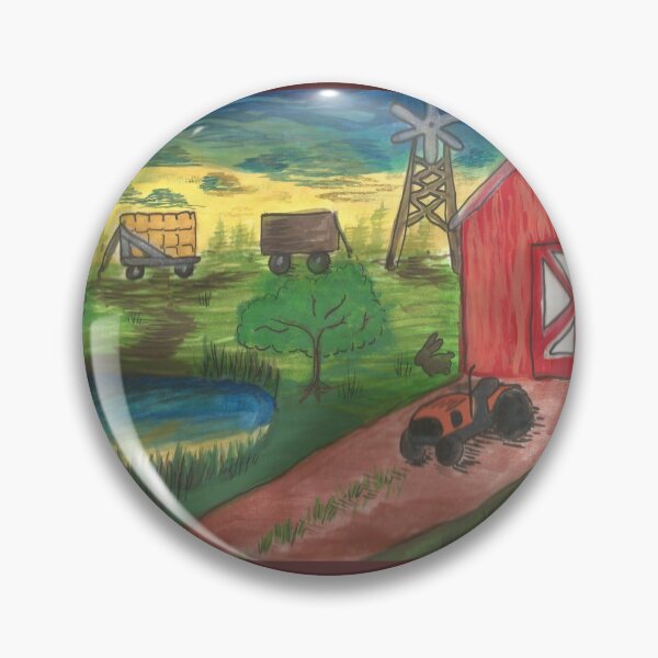 Item preview, Red Barn designed and sold by thestarzart.