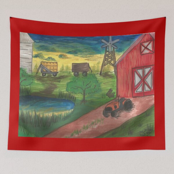 Item preview, Red Barn designed and sold by thestarzart.