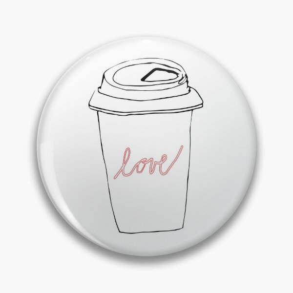 Cute Coffee Cup Pin for Sale by Calin Radu