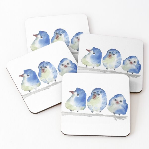 Item preview, Three little birds watercolor designed and sold by TableArt.