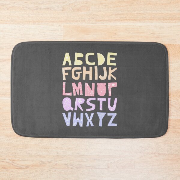 Item preview, Decorated Alphabet (pastel colors) designed and sold by Ofeefee.