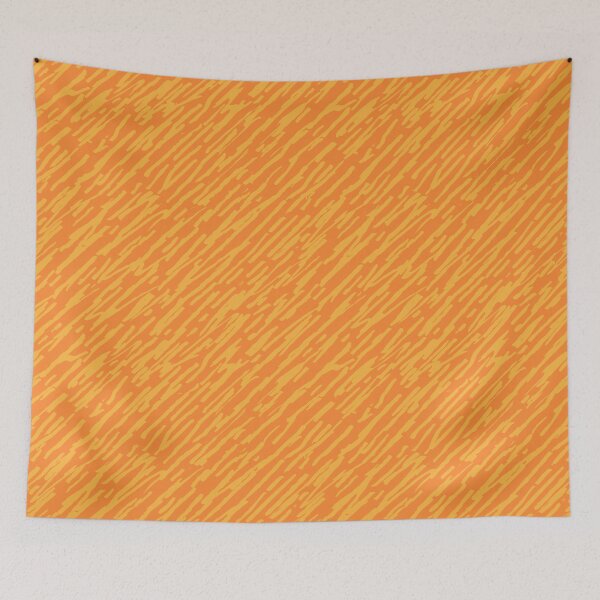 Item preview, Optimistic oblique dashed lines - Tiger orange designed and sold by Leonard-Solton.