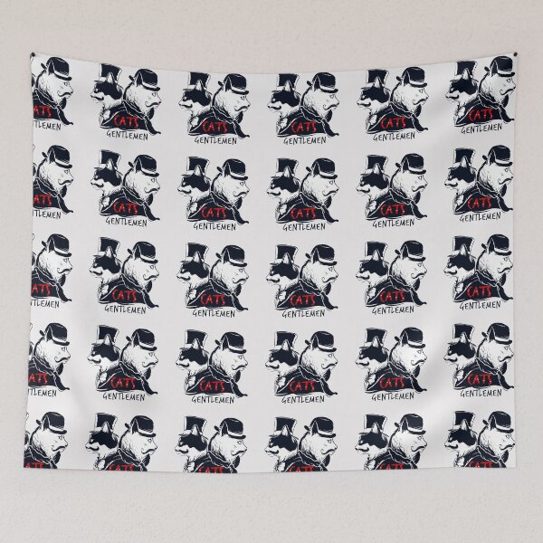 Item preview, Cats Gentlemen in Black And White Sophisticated Cats in Classic Colors designed and sold by Red-ElYoubi.