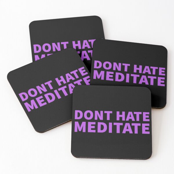 Item preview, Dont hate meditate 2  (black) designed and sold by cute105.