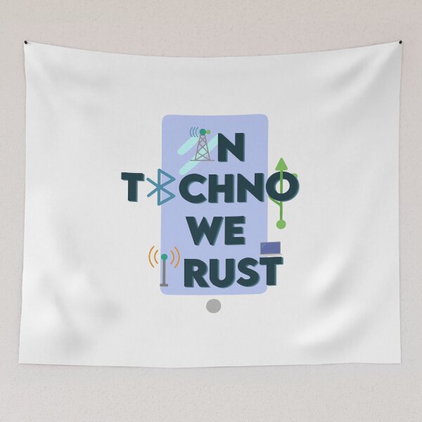 Item preview, In Techno We Trust designed and sold by quarantineshop.