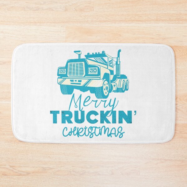 Item preview, Merry Truckin Christmas Blue Festive Gift For Trucker Truck Driver designed and sold by Sunny Collections.