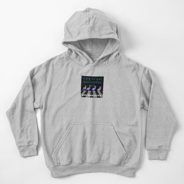 I try to put everything into perspective Kids Pullover Hoodie