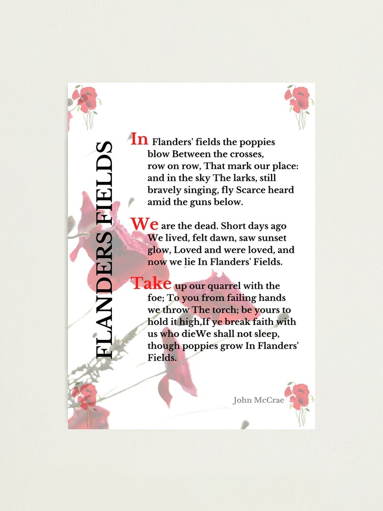 In Flanders Fields - John Mccrae