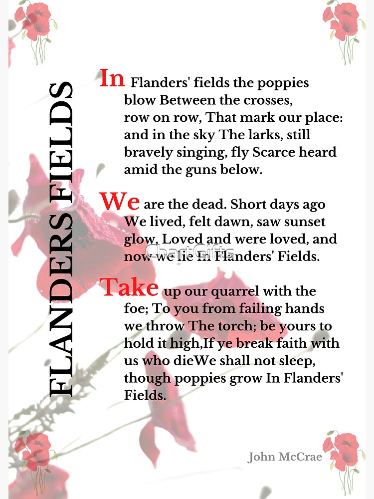 In Flanders Fields - John Mccrae