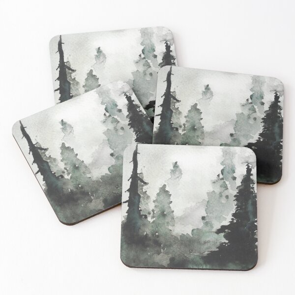 Item preview, Watercolor trees designed and sold by TableArt.