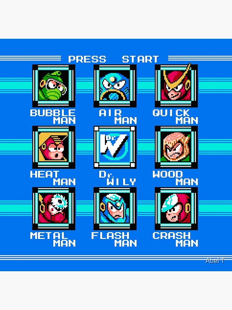 Classic Mega Man 2 Nes Stage Select