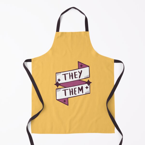 Item preview, They / Them (Non-binary) in Orange designed and sold by LaurenTowner.