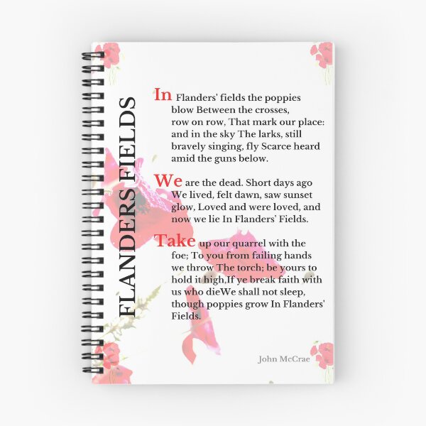 Item preview, In Flanders Fields - Poem by John McCrae designed and sold by ChartGifts.