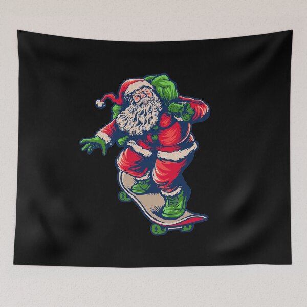 Artikelvorschau, Skateboarding Santa Claus | Weihnachten 2020 entworfen und verkauft von SerendipityNow.