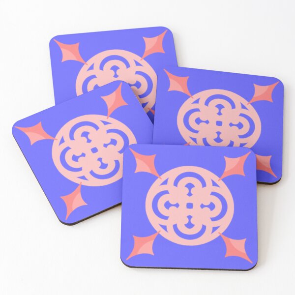 Item preview, blueand pink abstract icon designed and sold by JUYET656.