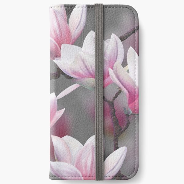Pink Magnolia Blossom iPhone Wallet