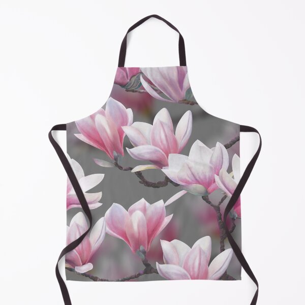 Pink Magnolia Blossom Apron