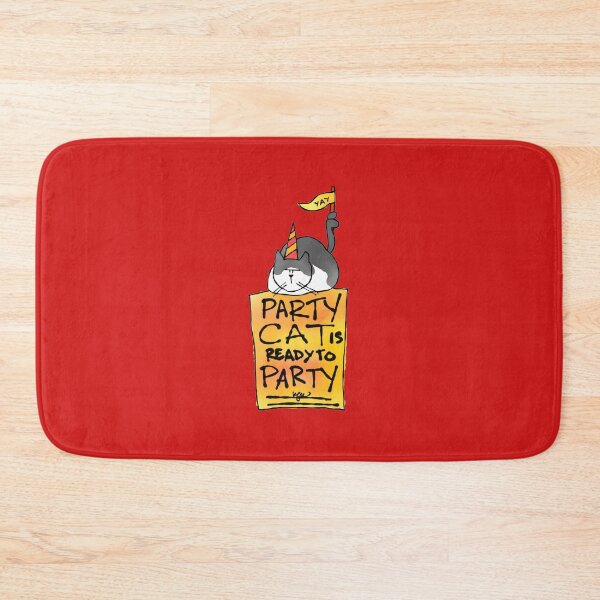 Item preview, Party Cat is Ready to Party designed and sold by Kat Kuo.