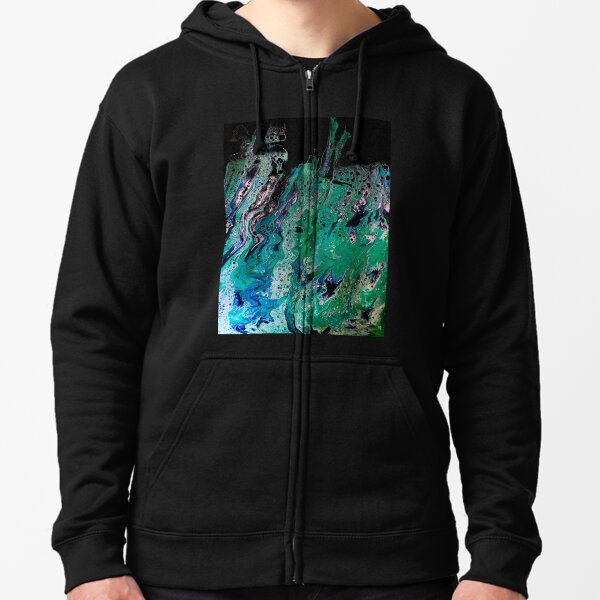 Abstract #5 Zipped Hoodie