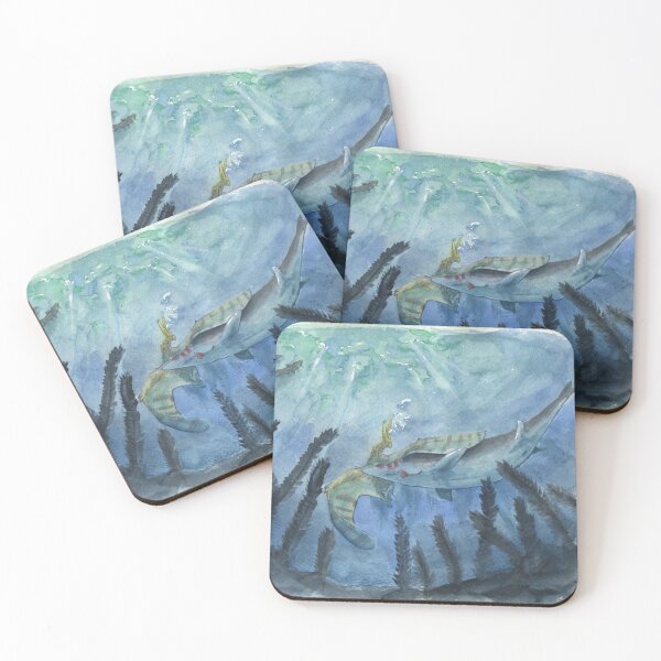 Item preview, Clidastes and Pteranodon  designed and sold by AriaPaleoart.