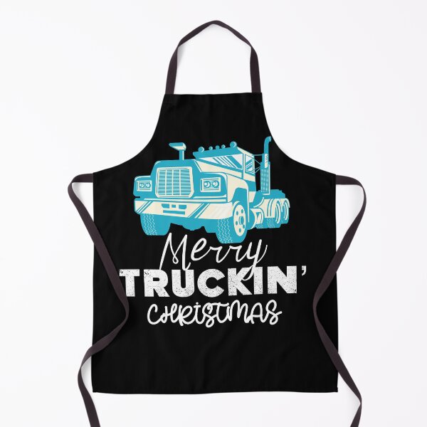 Item preview, Merry Truckin Christmas Blue Black Festive Gift For Trucker Truck Driver designed and sold by Sunny Collections.