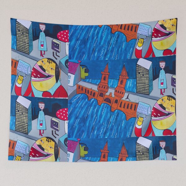 Item preview, Berlin Wall Graffiti Art designed and sold by portokalis.